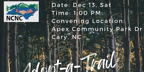 Adopt-a-Trail Clean Up in Apex