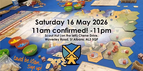Saturday 16 May - 11am confirmed... but could it be earlier?...