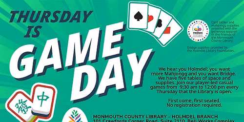 Holmdel: Thursday is Game Day