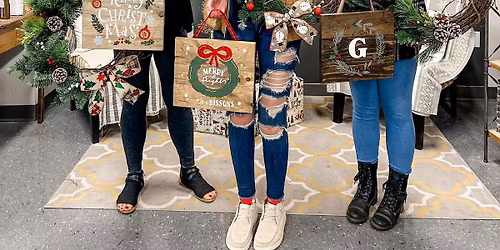 DIY FRESH GREENS WREATH & WOOD PROJECT WORKSHOP