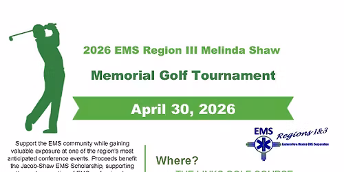 2026 EMS Region III Melinda Shaw Memorial Golf Tournam