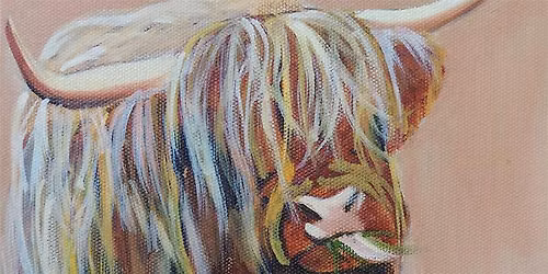 Sip & Paint Gordon Bruce's Highland Cow