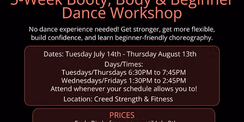 Chico 5-Week Booty, Body & Beginner Dance Workshop