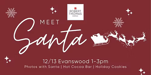 Meet Santa in Evanswood!