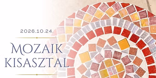 Mozaik kisasztal alkot\u00f3 m\u0171hely