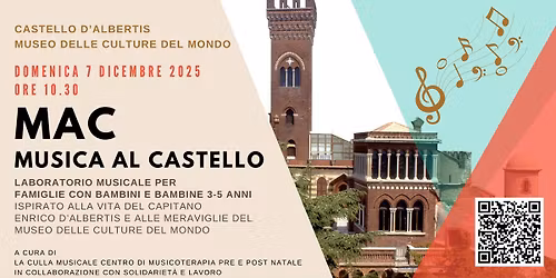 \u201cMusica al Castello\u201d  Laboratorio musicale ispirato alla vita del Capitano d\u2019Albertis 