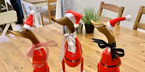 CHRISTMAS Wooden Painted Ducks Workshop