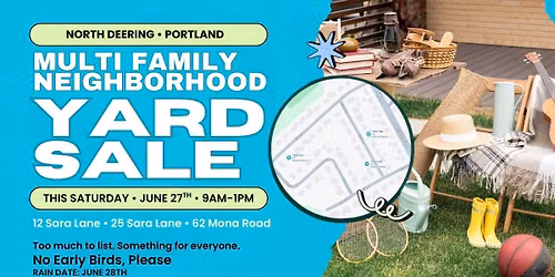 Multi Family Neighborhood Yard Sale