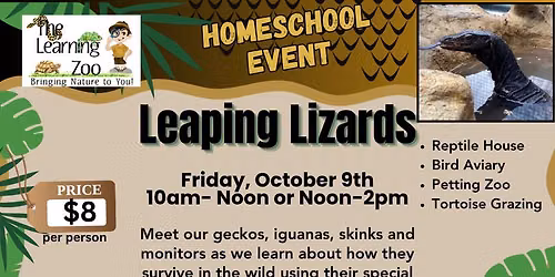 Homeschool Day Leaping Lizards