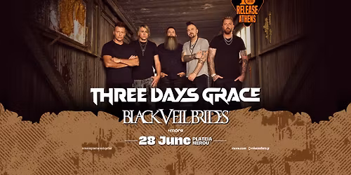 Release Athens 2026 | Three Days Grace, Black Veil Brides & more #10yearanniversary