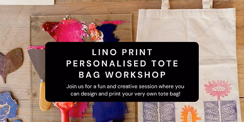Lino Print - Personalised Tote Bag Workshop
