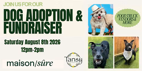 Dog Adoption & Fundraiser with Maison Sure Foundation