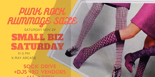 Punk Rock Rummage Sale- Small Business Saturday