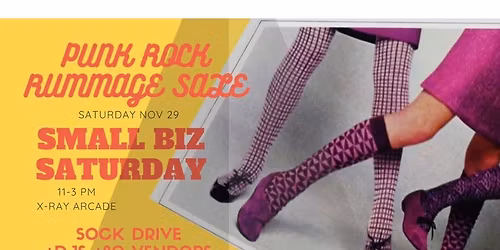 Punk Rock Rummage Sale- Small Business Saturday 