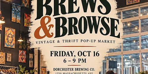 Brews & Browse Pop Up Market at Dorchester Brewery