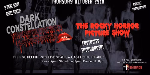 Dark Constellation & Transylvanian Concubines Present:The Rocky Horror Picture Show (TICKETED EVENT)