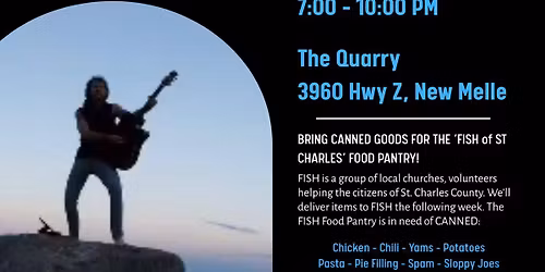 The Quarry Welcomes Back 'RICHIE CALLISON' performing Alt\/Classic Rock Favs & Orig Tracks