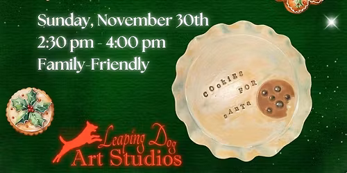 Cookies For Santa - Ceramic Plate Workshop