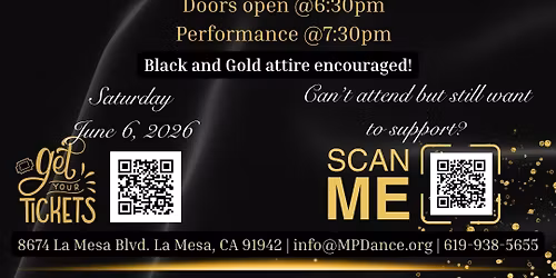 MP Dance Fundraiser - Celebrating Senior Dance Artists
