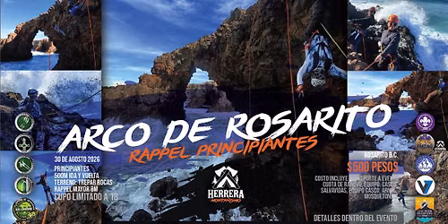Rappel Principiantes en Arco de Rosarito