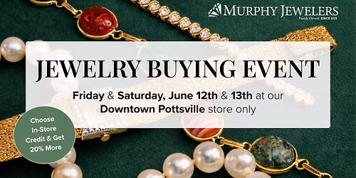 Jewelry Buying Event in Pottsville
