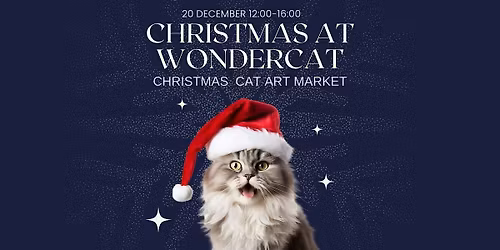 Christmas at WonderCat - Christmas Cat Art Market