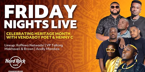 Friday Nights Live with Vendaboy Poet & Henny C