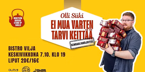 Olli Siiki: Ei mua varten tarvi keitt\u00e4\u00e4 -kenraaliharjoitus
