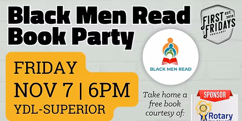 First Fridays at YDL: Black Men Read Book Party!
