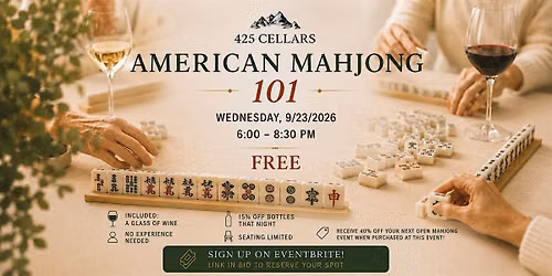 Sip & Shuffle: with American Mahjong 101 Lesson