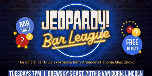 Jeopardy Bar League Tuesdays at Brewsky's East