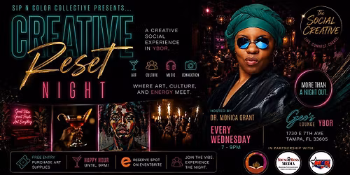 Creative Reset Night: Art, Happy Hour & Social Vibes in Ybor