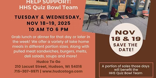 HHS Quiz Bowl Team Fundraiser