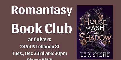 "House of Ash and Shadow" Romantasy Book Club