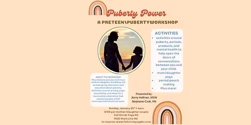 Puberty Power\/ A Preteen Puberty Workshop