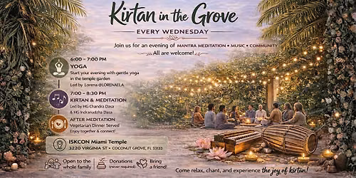 Yoga & Kirtan Community Night in Coconut Grove