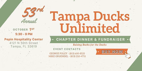 53rd Annual Tampa Ducks Unlimited Banquet Dinner