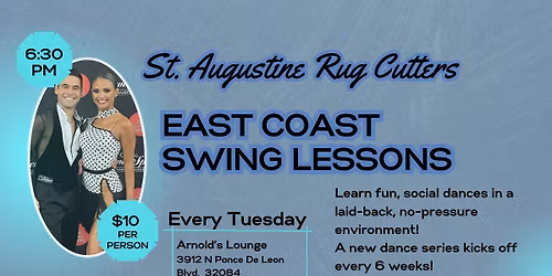 St. Augustine Rug Cutters presents East Coast Swing Lessons with Lula