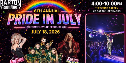 Pride in July - A Live Pride Spectacular at the Sound Garden (6th Annual)