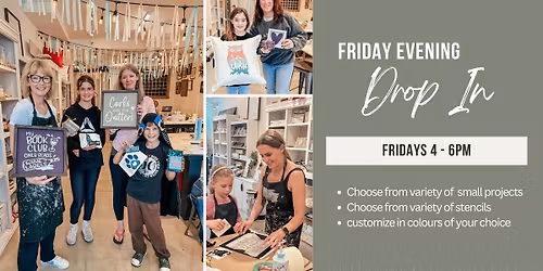 Friday Drop-In Night 4-6pm