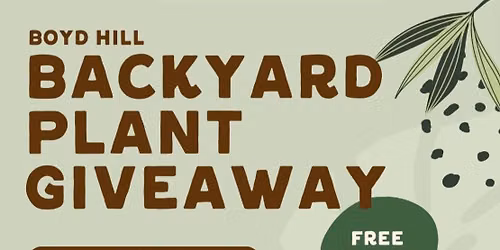 Boyd Hill Native Plant Giveaway