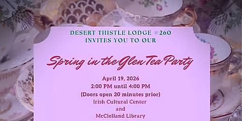Daughters of Scotia Spring Tea