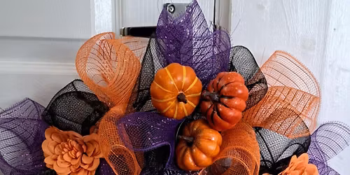 Halloween Mesh Wreath making Workshop
