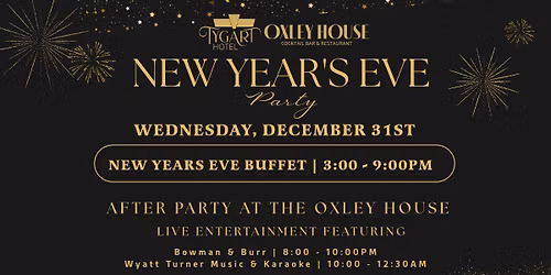 New Years Eve at the Tygart Hotel & Oxley House