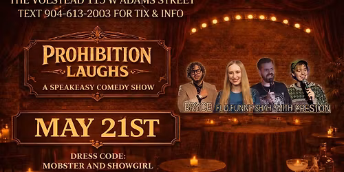 speakeasy comedy show prohibition laughs