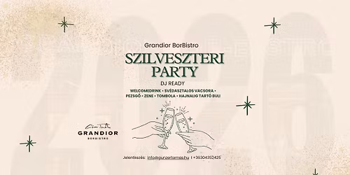 \ud83c\udf89 Grandior Szilveszter 2025 \u2013 \u00dcnnepelj vel\u00fcnk Vill\u00e1nyban! \ud83c\udf89
