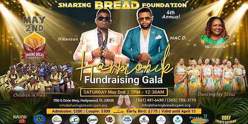 SHARING BREAD CCGAM FOURTH FUNDRAISING GALA