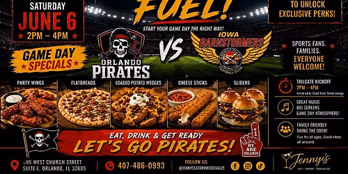 Pre Game Fuel Orlando Pirates vs Iowa Barnstormers