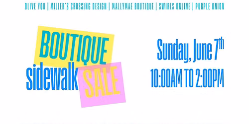 Sidewalk Sale: The Shoppes at Olive's Eatery