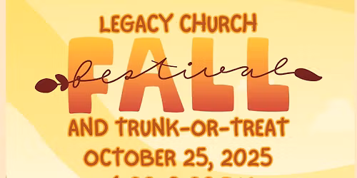 Fall Festival and Trunk or Treat